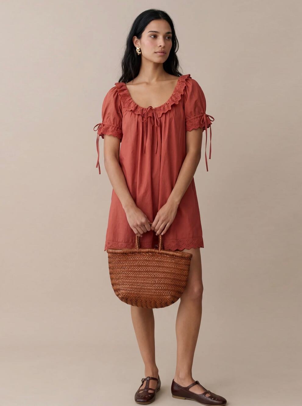 New Kourt Juliet rust dress size S 100% cotton $147